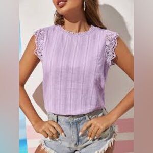 SHEIN Lavender Top Size L